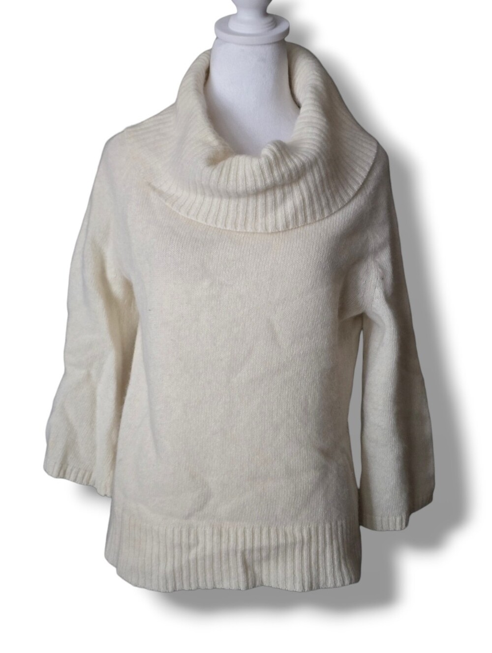 JEANNE PIERRE Cream Wool Sweater - Size Medium